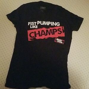 Fist Pumping Like Champs Jersey Shore Fitted Tee